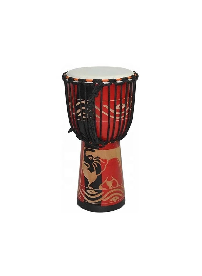 ميغاريا طبل دجيمبي أفريقي يدوي – طبل إيقاعي احترافي مقاس 8 بوصات للبالغين مع حقيبة حمل - Image 2